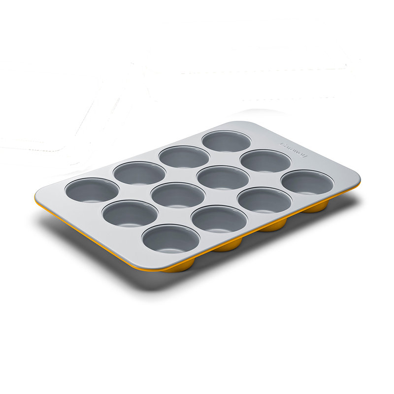 Caraway Non-Toxic Nonstick Ceramic Half Bakeware Set, Marigold