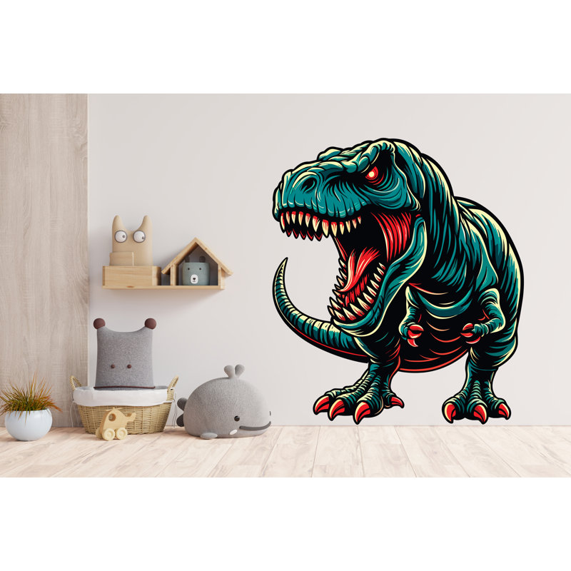 Adhésif mural dinosaure, art mural dinosaure, décoration murale chambre dinosaure, H 15 po x l 18 po