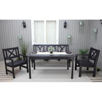 Ardilla 5 - Person Rectangular Solid Wood Patio Dining Set