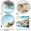 «Blue Mediterranean Seaside Charm», reproduction sur toile-88540831-88540833