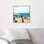 «Nautical and Coastal Sunny Beach Day», reproduction d'art