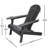 Rustic Adirondack Chair With Foldable Design-532727071