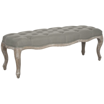 Fleur Linen Upholstered Bench