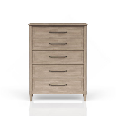 Commode 5 tiroirs finition sable