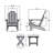Anette Outdoor Adirondack Chair With Table-27118133