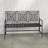 Nicholls Bronze Modern Style Iron Garden Bench 