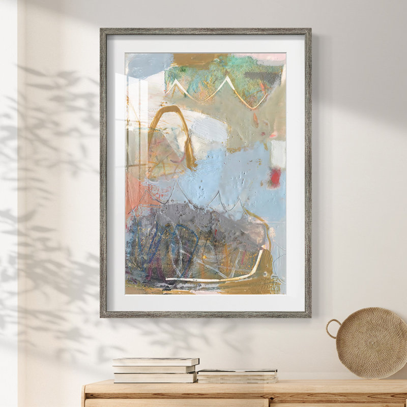 Minim I -Framed Print, Distressed, 25.5" H x 17.5" W