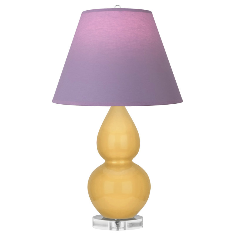 Petite lampe d'appoint à double gourde, Lavande / prune, Coucher de soleil