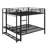 Space-Saving Bunk Bed Featuring Storage Shelves, Hooks, and LED Light Strip