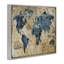 Carte du monde abstraite par Art Licensing Studio - impression-465998786-465998789