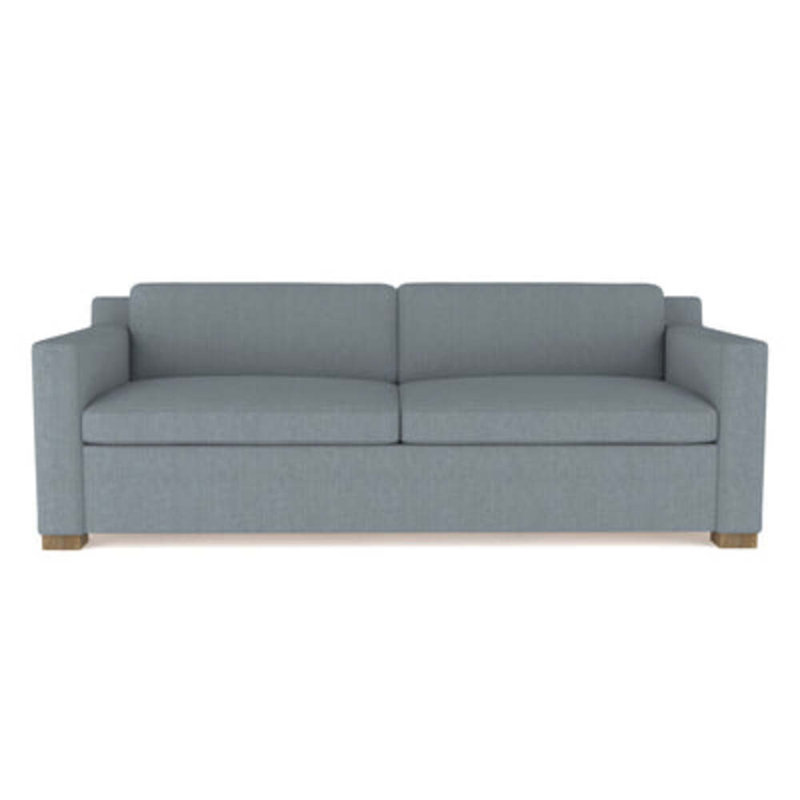 Causeuse Mercer, H 33,5 po x l 72 po x P 39 po, Brume de lin Box Weave, Brun foncé