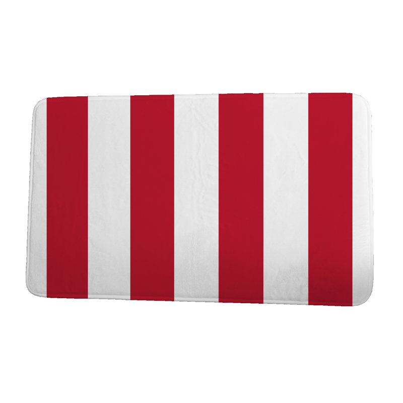 Tapis de bain Crowborough, l 24 po x L 17 po, Rouge
