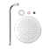Rain Adjustable Shower Head 1.75 GPM GPM