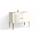 Avila 42" W Freestanding Single Bathroom Vanity with Dean Leg