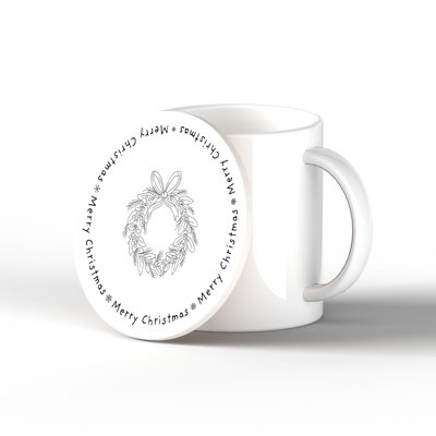 Carley Ceramic Round 1 Piece Coaster