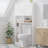 Over-The-Toilet Storage Cabinet with Adjustable Shelf, Bathroom Space Saver with Double Doors and Open Shelves, Freestanding Toilet Organizer Rack for Bathroom Storage – White