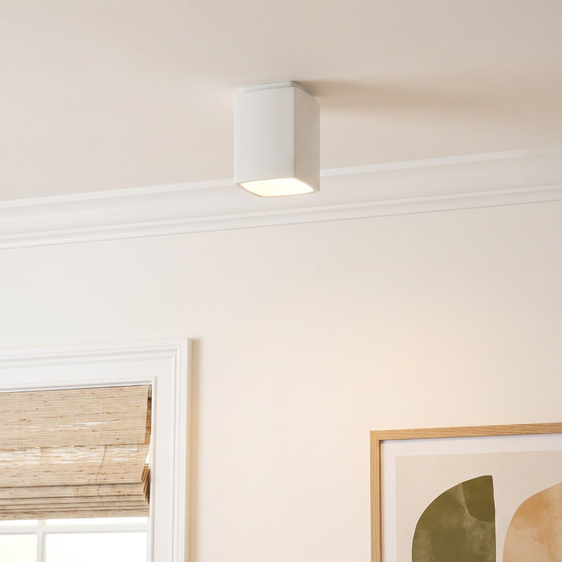 Sumatra Radiance - Rectangle Flush-Mount, Bisque, Incandescent (Not Included)