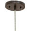 15" Wide Channell Tapered & Pleated Pendant