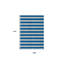 Tapis intérieur antidérapant à rayures bleues et ivoire 9 'X 12'