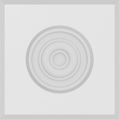 Standard Sedgwick Bullseye Rosette with Beveled Edge