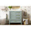 Ensemble de meuble-lavabo moderne avec lavabo 30 po, meuble-lavabo moderne avec porte à fermeture douce et 3 tiroirs, structure en bois massif-1540545330