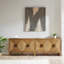 Armoire d'appoint 2 portes avec tablettes réglables - Idéal pour les tablettes d'organisation à la maison, aspect contemporain, 47,5 po de long, espace de rangement spacieux, matériau en bois massif, café foncé, fini