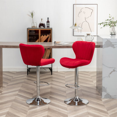 Ensemble de 2 tabourets pivotants réglables Ellston