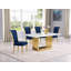 Kernisha Marble Top Pedestal Dining Set-1090838279-1090972457-1090972466