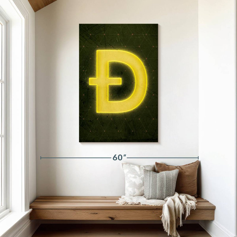 Logo de chien de monnaie Kerner Crypto-monnaie I, H 45 po x l 30 po