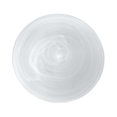 Alabaster Glass Dinner Plate