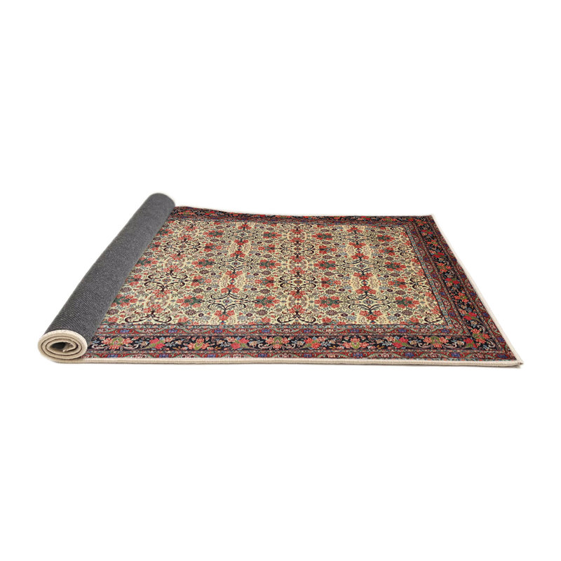 Mauve oriental/beige Dostal Tapis décoratif, Rond 8 pi