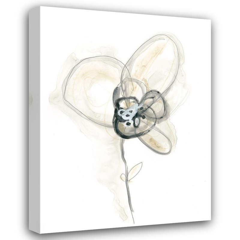 Art sur toile tendue, "Eric Floral Study I", H 24 po x l 19 po