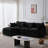 105 Inch Modular Sectional Couch, Upholstered Soft Chenille Fabric Sofa, 3 Seater With Ottoman L Shape Sofa-128241052