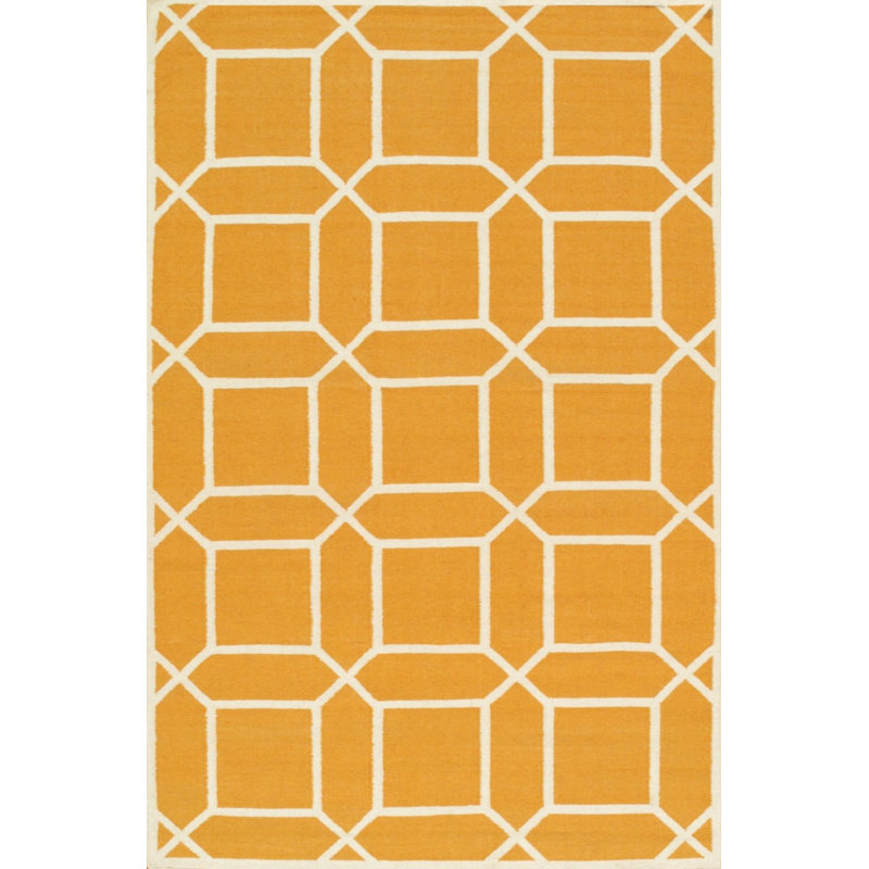 Sahara Wool Geometric Indoor Rug, Square 5' x 8'