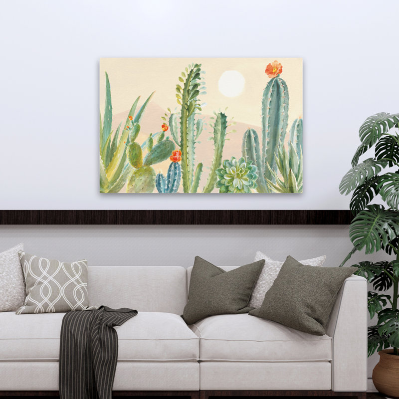 Agave et aloès, serre du désert, art, H 32 po x l 48 po