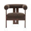 Fauteuil d'appoint rembourré à accoudoirs ronds-1000098955