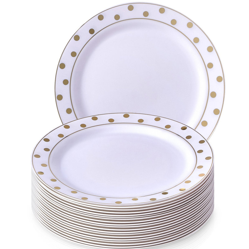 Disposable Appetizer Plate, Gold