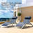 Outdoor Chaise Lounge Set Of 2 Patio Recliner Chairs With Adjustable Backrest And Removable Pillow For Indoor&Outdoor Beach Pool Sunbathing Lawn-1512767509