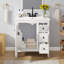 30"Bathroom Vanity With Ceramic Sink, Bathroom With 3 Drawers, Solid Wood Frame Modern Bathroom Storage Cabinet , Ideal For Home-110889278