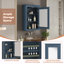 Armoire de rangement murale avec miroir