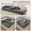 Canapé modulaire 2 pièces rembourré à compression - aucun assemblage requis-1164590993-1164590994