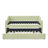 Twin‑Size Daybed,Upholstered Convertible Daybed with Tufted Button Backrest, 3‑in‑1 Versatile Sofa Bed with Pull‑Out Trundle & Side Storage, Perfect for Compact Living-129865486