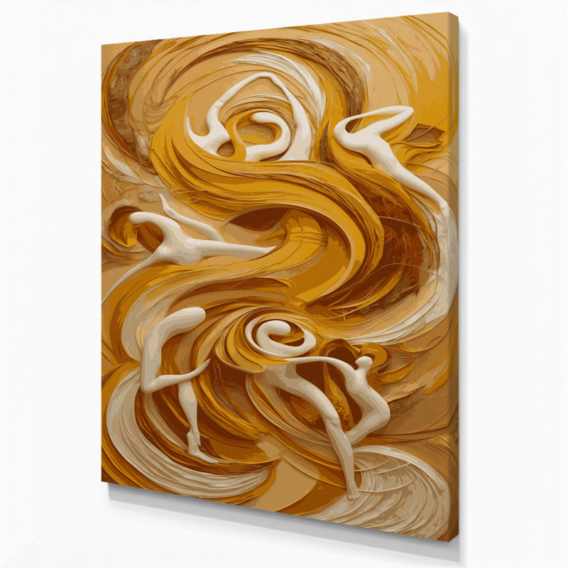 Art mural abstrait sur toile brune figurative, H 14 po x l 11 po