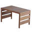 Ensemble de 8 meubles de patio modulaires d'extérieur en bois d'acacia, canapé modulaire rembourré beige avec table basse de rangement pour la cour