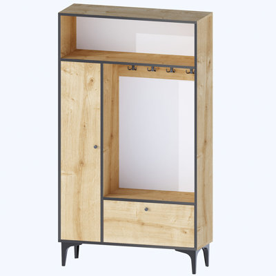 Clotario 100 cm W Hall Tree with Shoe Storage