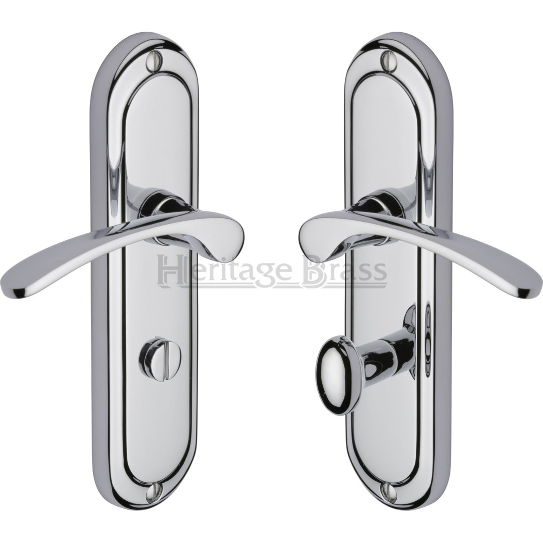 Heritage Brass Heritage Door Handle for Bathroom Ambassador Design