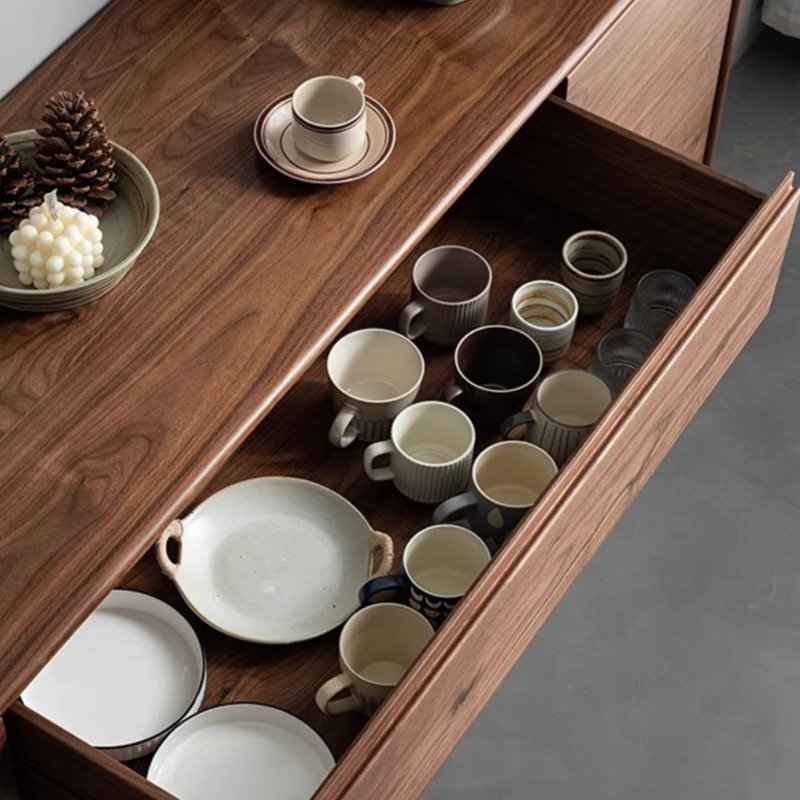 Buffet moderne, simple et rétro, H 29,92 po x l 62,99 po x P 16,54 po