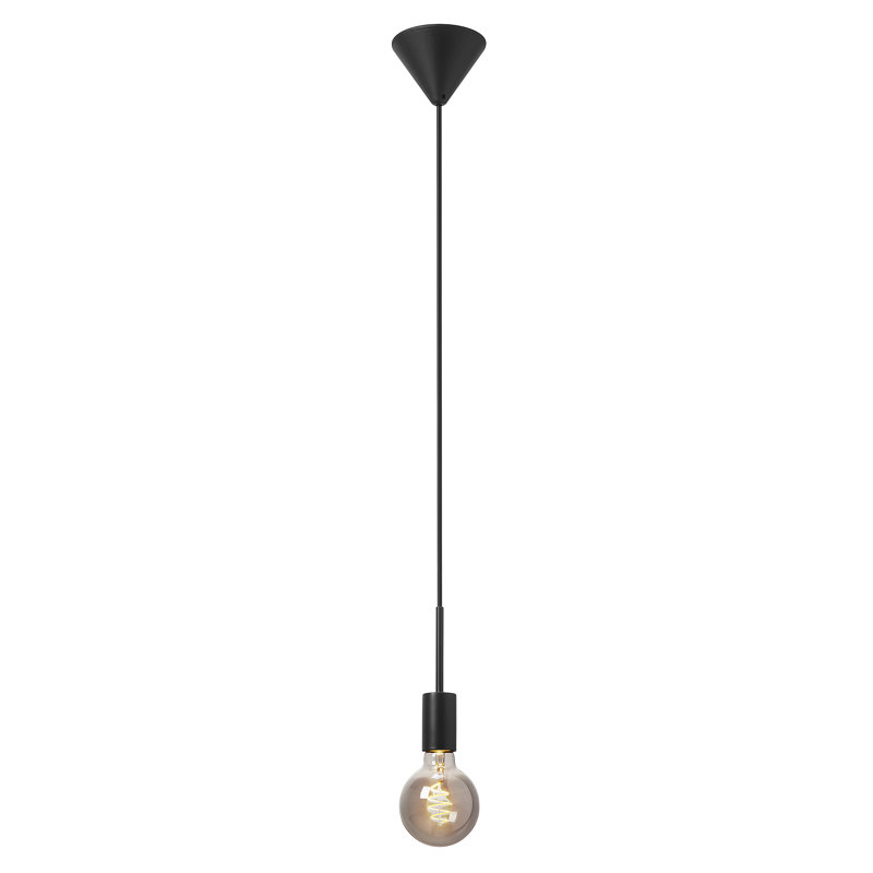 Montone 1 - Light Bulb Pendant, Black