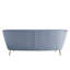 Canapé Dilley Modern Bayram avec 2 coussins, velours