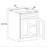 Ready-to-Assemble Standard Kitchen Base Cabinet in White Shaker 24"/27"/30"Wx24"D x 34.5"H-91466274
